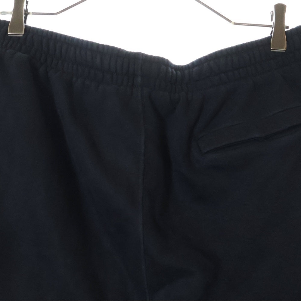 OFF-WHITE(オフホワイト) CARAVAG DIAG SHORTS カットオフ加工 スウェットショーツ ハーフパンツ ブラック OMCI006C99FLE005