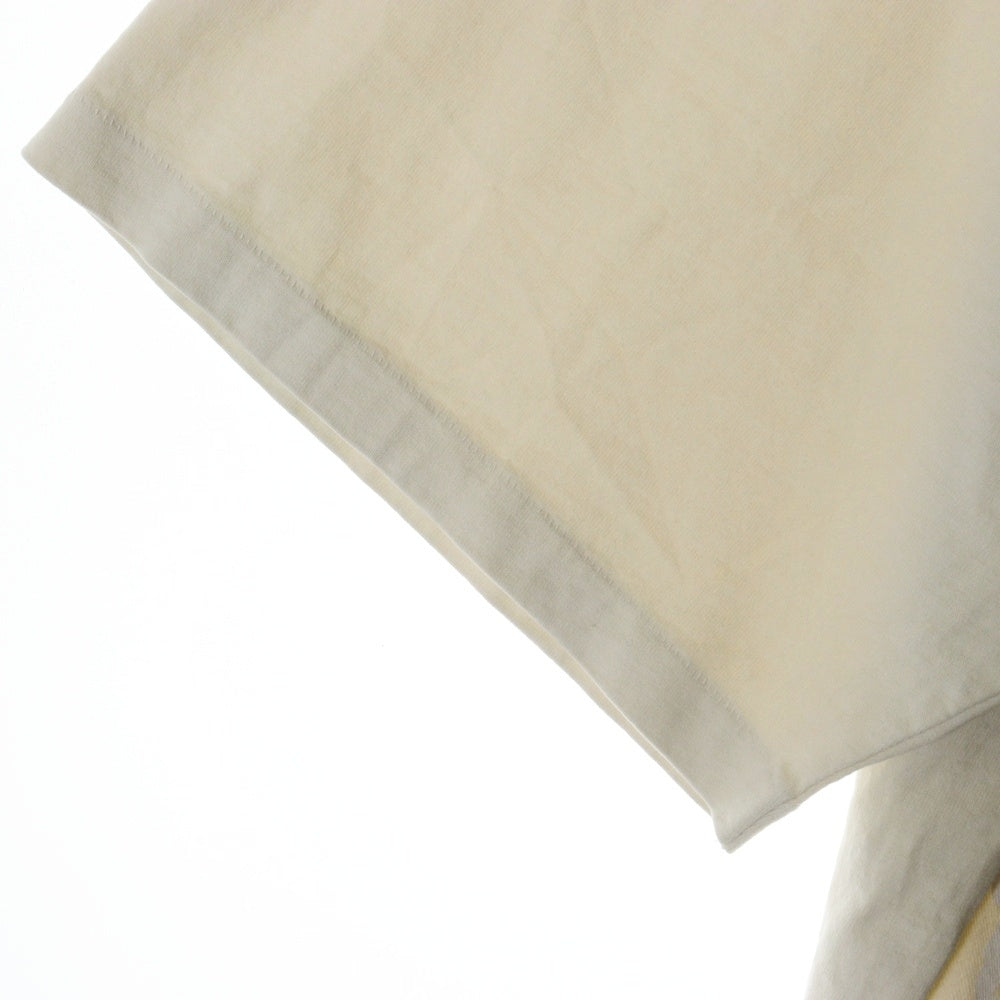 RRR123 RIVINGTON roi Rebis(リヴィントンロイレビス) THEATRE CVA SS TEE 両面グラフィックプリントTシャツ 半袖クルーネックカットソー アイボリー