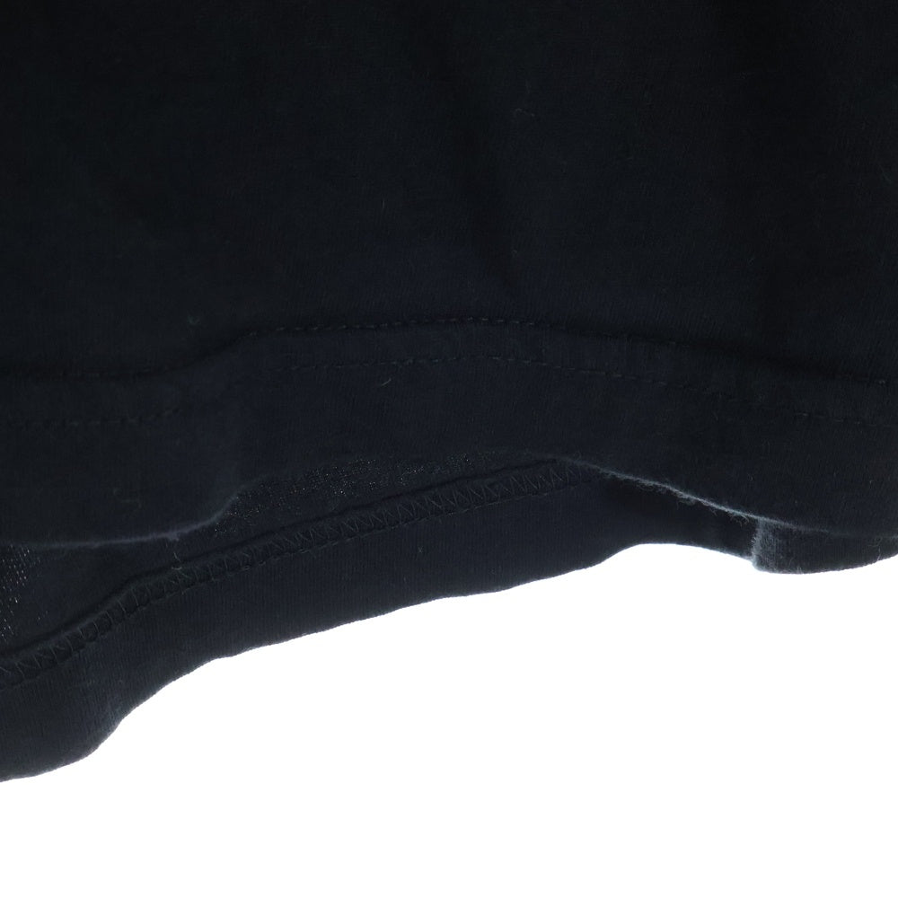 CHROME HEARTS(クロムハーツ) NECK LOGO L/S TEE ネックロゴ プリントTシャツ 長袖クルーネックカットソー ブラック