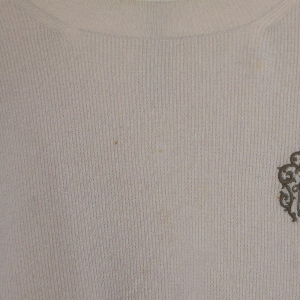 CHROME HEARTS(クロムハーツ) ヴァインダガー クロールラベル カシミヤ クルーネックニット セーター ベージュ