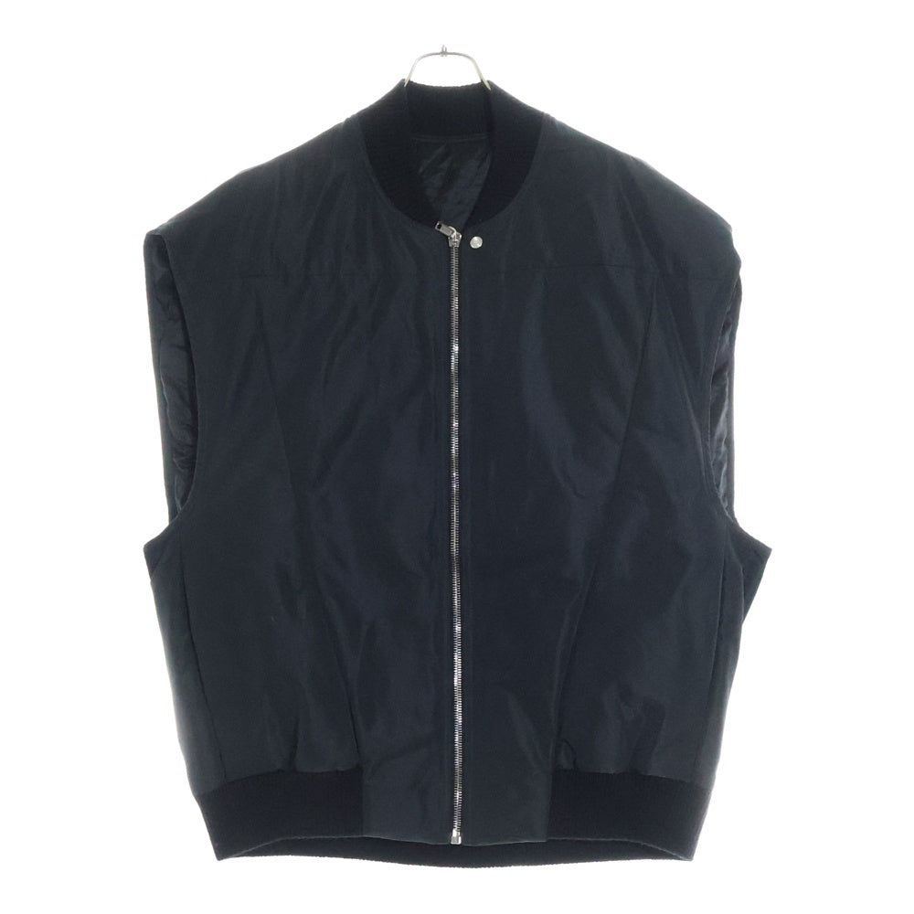 Rick Owens(リックオウエンス) 24SS JUMBO FLIGHT KINETIX FAILLE GILE VEST ジャンボフライト ナイロンジップアップベスト ブラック RU01D3761FK 09