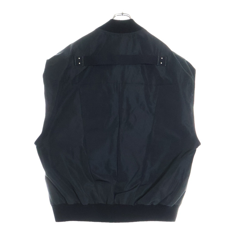 Rick Owens(リックオウエンス) 24SS JUMBO FLIGHT KINETIX FAILLE GILE VEST ジャンボフライト ナイロンジップアップベスト ブラック RU01D3761FK 09