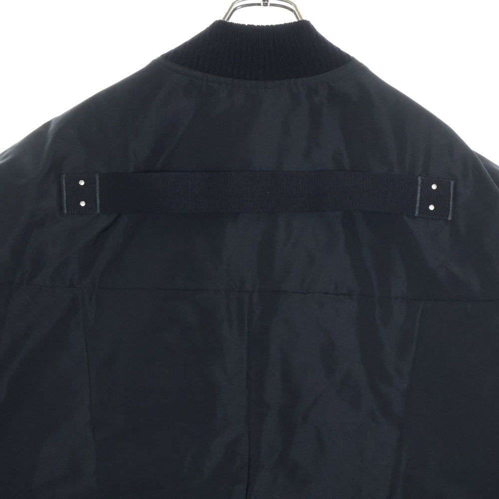 Rick Owens(リックオウエンス) 24SS JUMBO FLIGHT KINETIX FAILLE GILE VEST ジャンボフライト ナイロンジップアップベスト ブラック RU01D3761FK 09