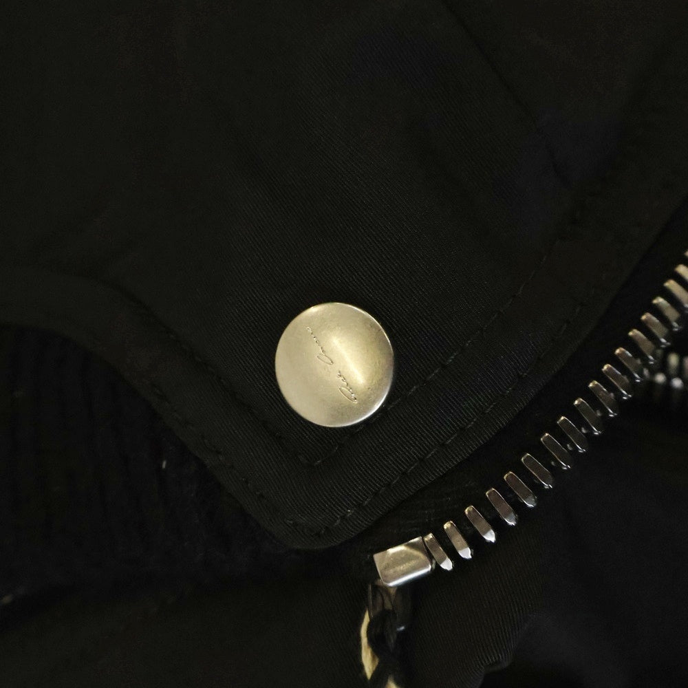 Rick Owens(リックオウエンス) 24SS JUMBO FLIGHT KINETIX FAILLE GILE VEST ジャンボフライト ナイロンジップアップベスト ブラック RU01D3761FK 09