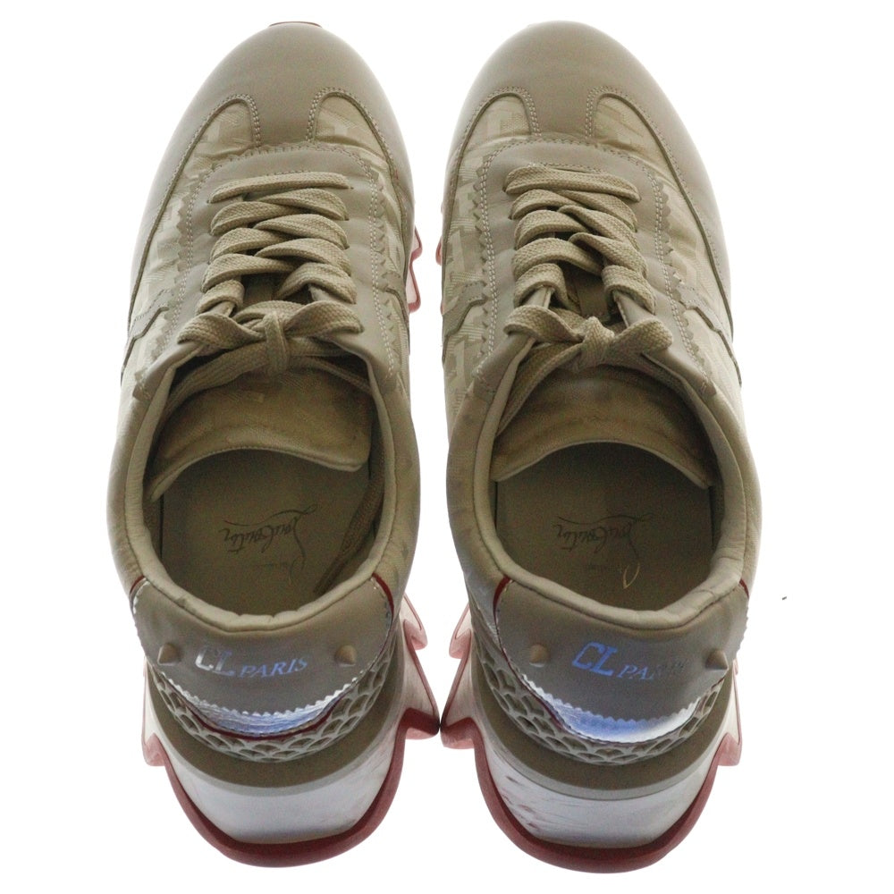 CHRISTIAN LOUBOUTIN(クリスチャンルブタン) LOUBISHARK DONNA FLAT ルビシャーク ローカットスニーカー ホワイト/レッド 3200260