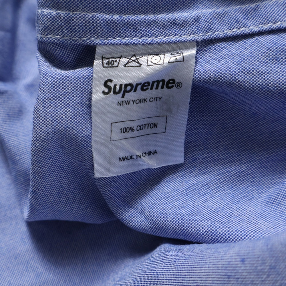 SUPREME(シュプリーム) Oxford Shirts オックススフォード ボタンダウン 長袖シャツ ブルー