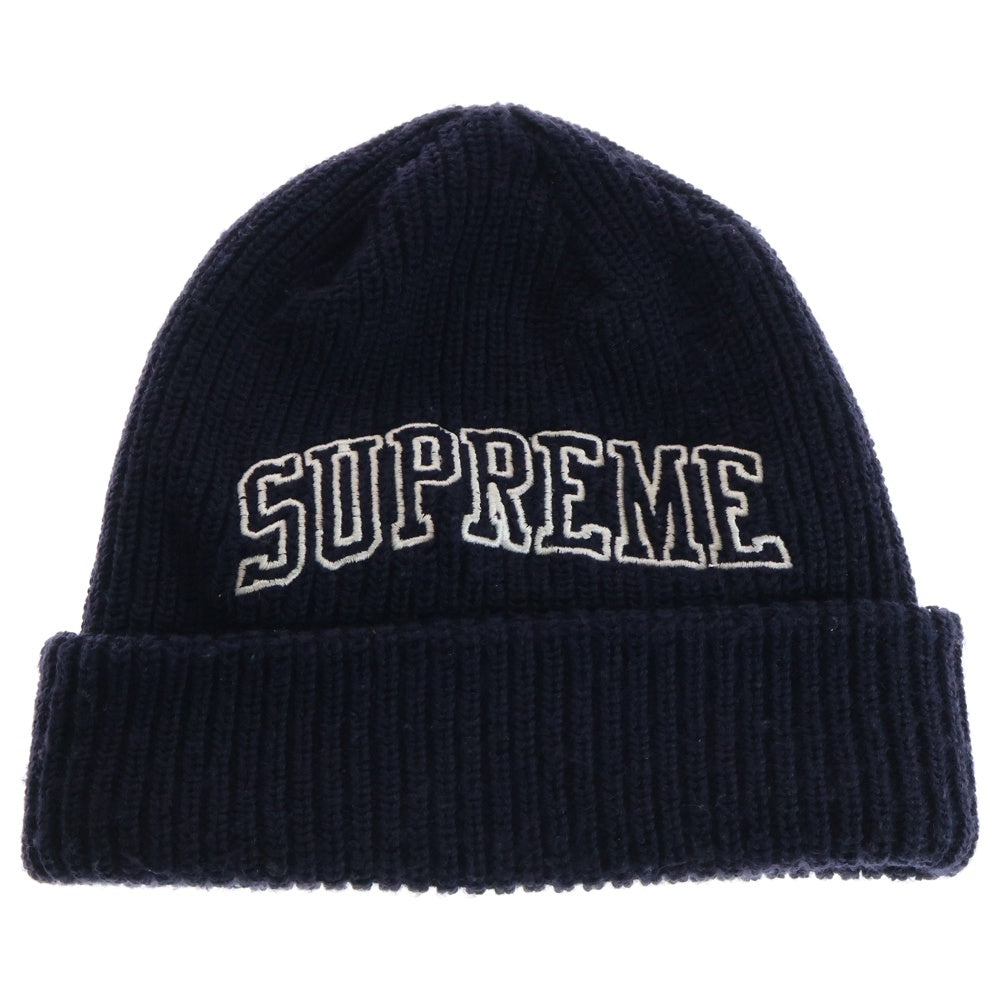 SUPREME(シュプリーム) 17AW Loose Gauge Arc Beanie ルーズ ゲージ アーク ビーニー ニットキャップ ネイビー