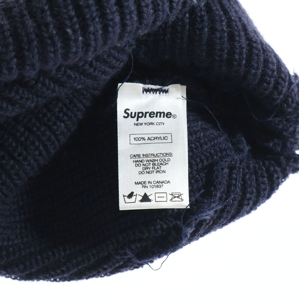 SUPREME(シュプリーム) 17AW Loose Gauge Arc Beanie ルーズ ゲージ アーク ビーニー ニットキャップ ネイビー