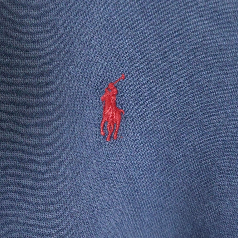 POLO RALPH LAUREN(ポロラルフローレン) FRONT LOGO PULLOVER SWEATSHIRTS フロントロゴ プルオーバー スウェット ネイビー