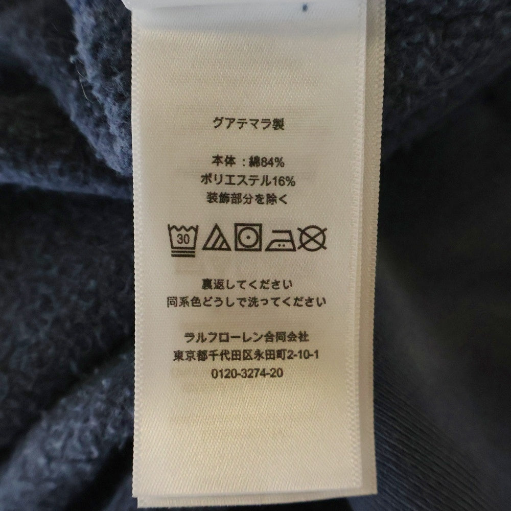POLO RALPH LAUREN(ポロラルフローレン) FRONT LOGO PULLOVER SWEATSHIRTS フロントロゴ プルオーバー スウェット ネイビー
