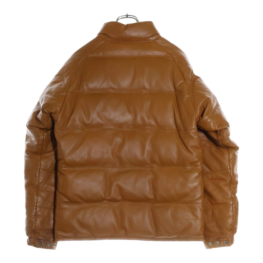 A BATHING APE(アベイシングエイプ) 07AW CLASSIC DOWN JACKET NFS限定復刻モデル クラシック レザーダウンジャケット ブラウン