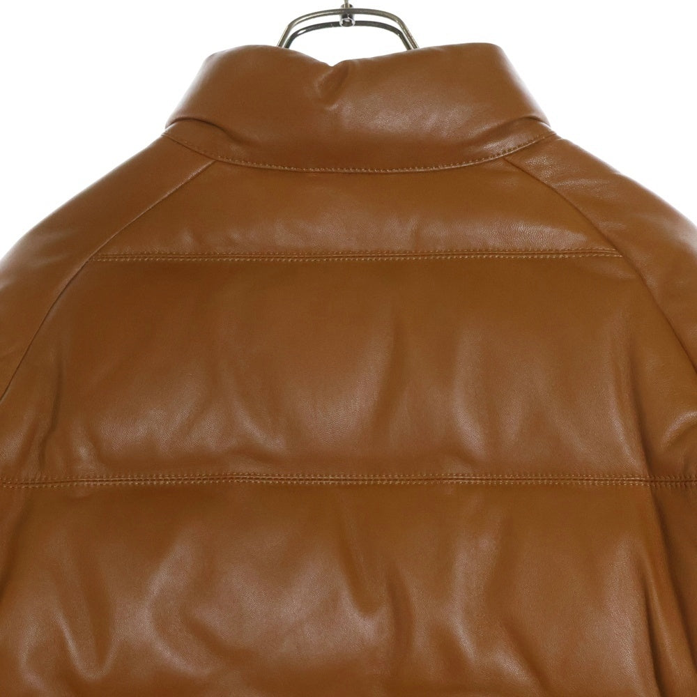 A BATHING APE(アベイシングエイプ) 07AW CLASSIC DOWN JACKET NFS限定復刻モデル クラシック レザーダウンジャケット ブラウン