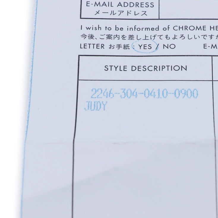 CHROME HEARTS(クロムハーツ) JUDY CROSS BALL ジュディ クロス ボール ボタン レザーウォレット 長財布 ブラック BCA366