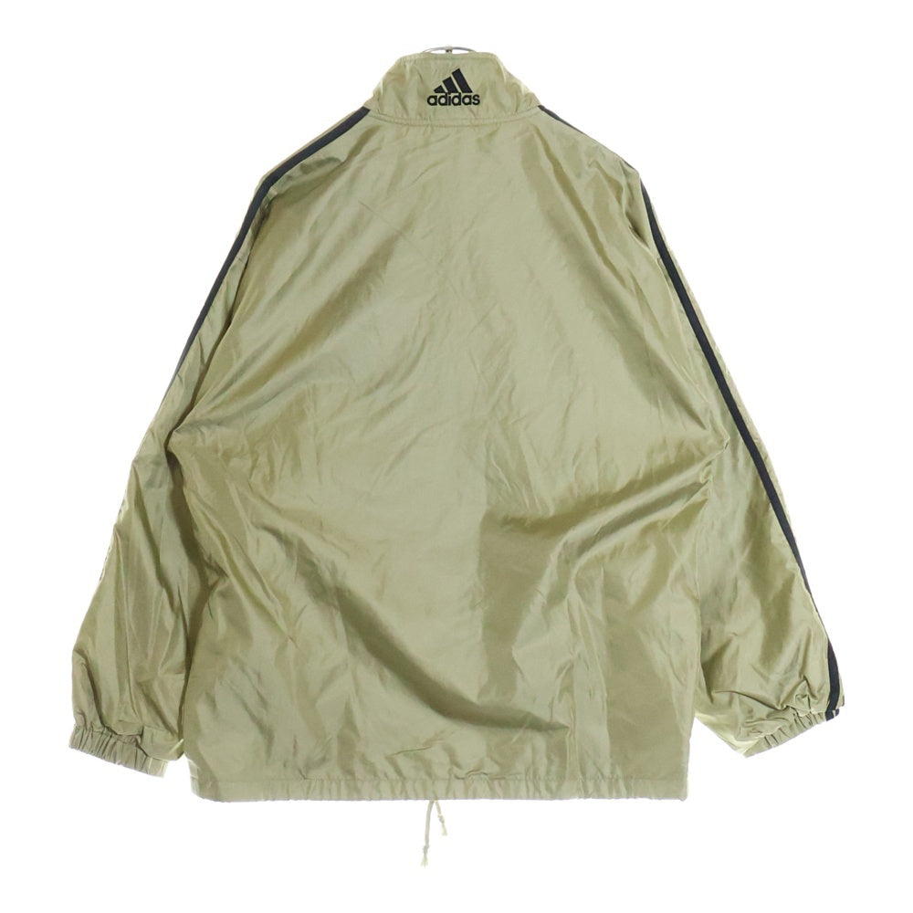 adidas(アディダス) 90S 万国旗タグ スリーストライプ ナイロン ジップアップ トラックジャケット オリーブ