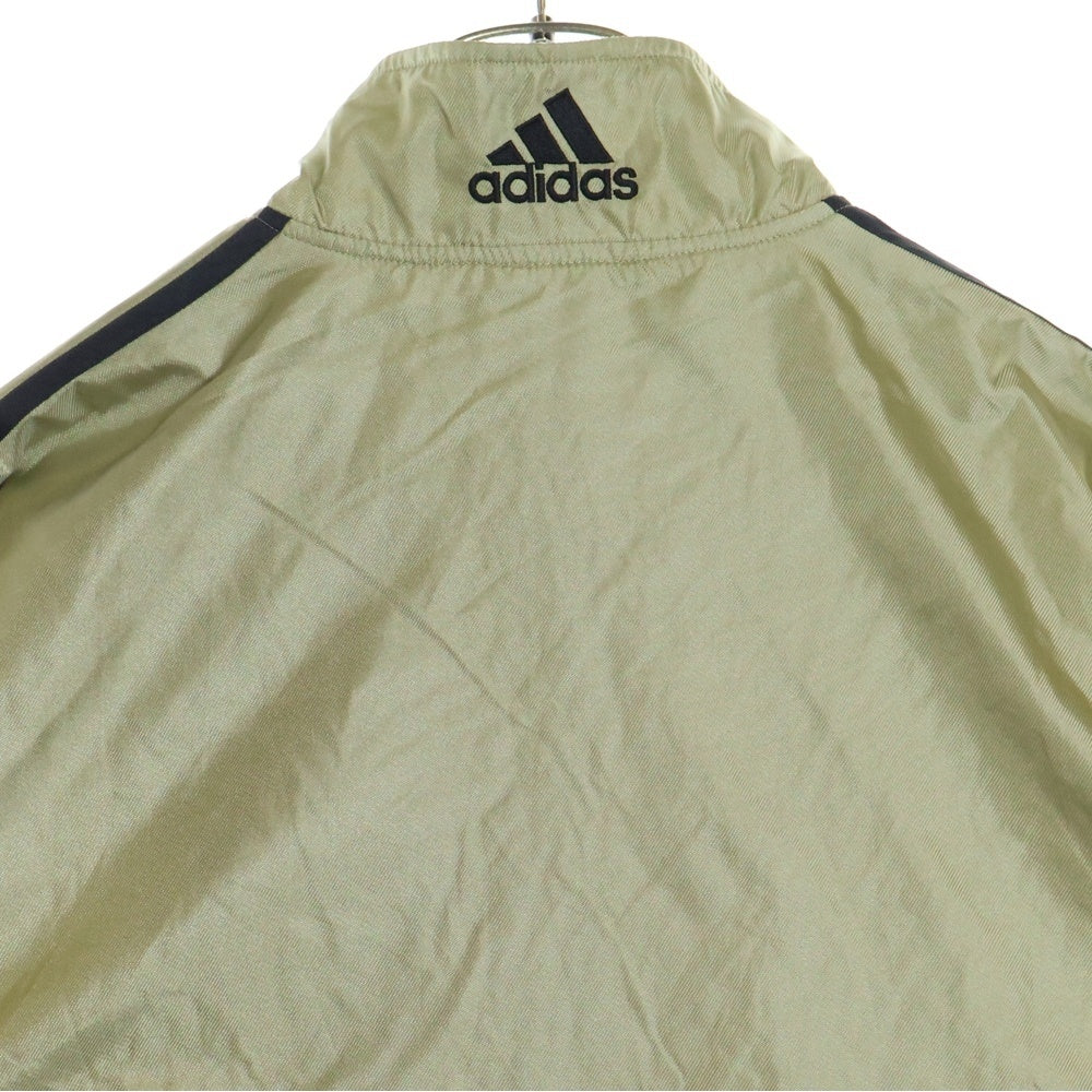 adidas(アディダス) 90S 万国旗タグ スリーストライプ ナイロン ジップアップ トラックジャケット オリーブ