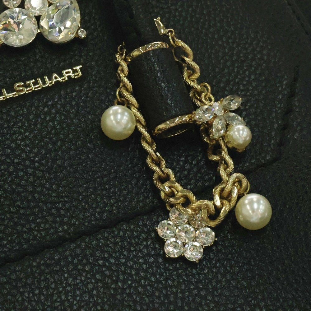JILL STUART(ジル スチュアート) ビジューロイヤルトート レザー2WAY ハンド ショルダーバッグ レディース ブラック 125-1181237