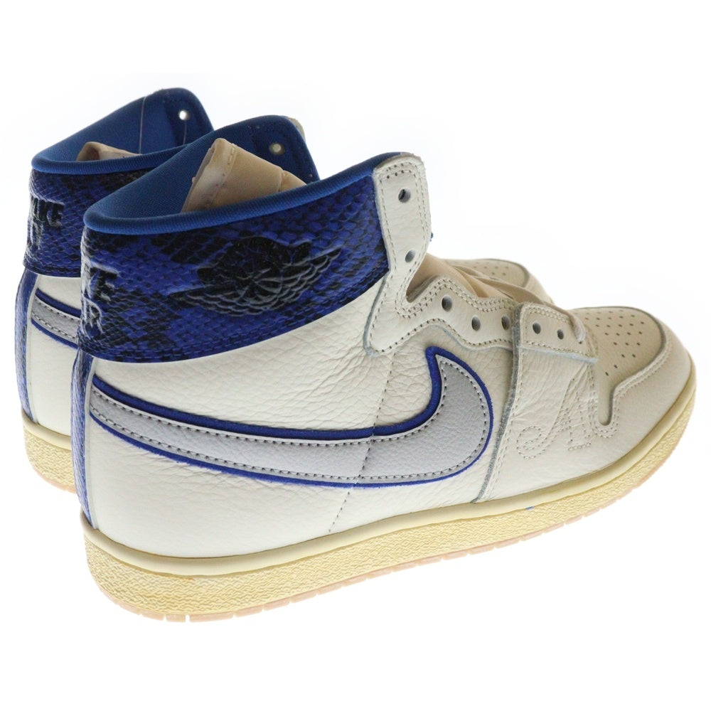 NIKE(ナイキ) ×Awake NY JORDAN AIR SHIP SP Game Royal アウェイク ジョーダン エアシップ ゲームロイヤル ハイカットスニーカー ホワイト/ブルー US9/27cm FN8675-104