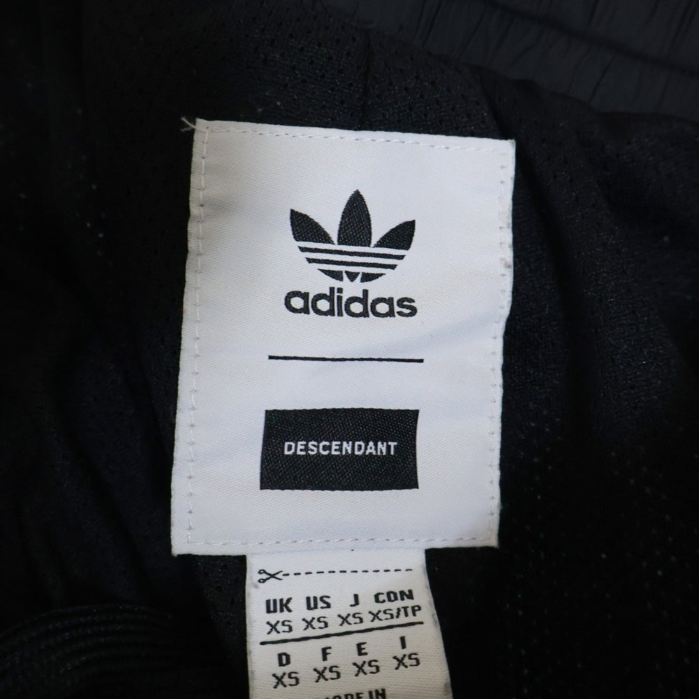 adidas(アディダス) ×DESCENDANT DCDT NYLON PANTS ディセンダント サイドライン ナイロンパンツ ブラック FR8227
