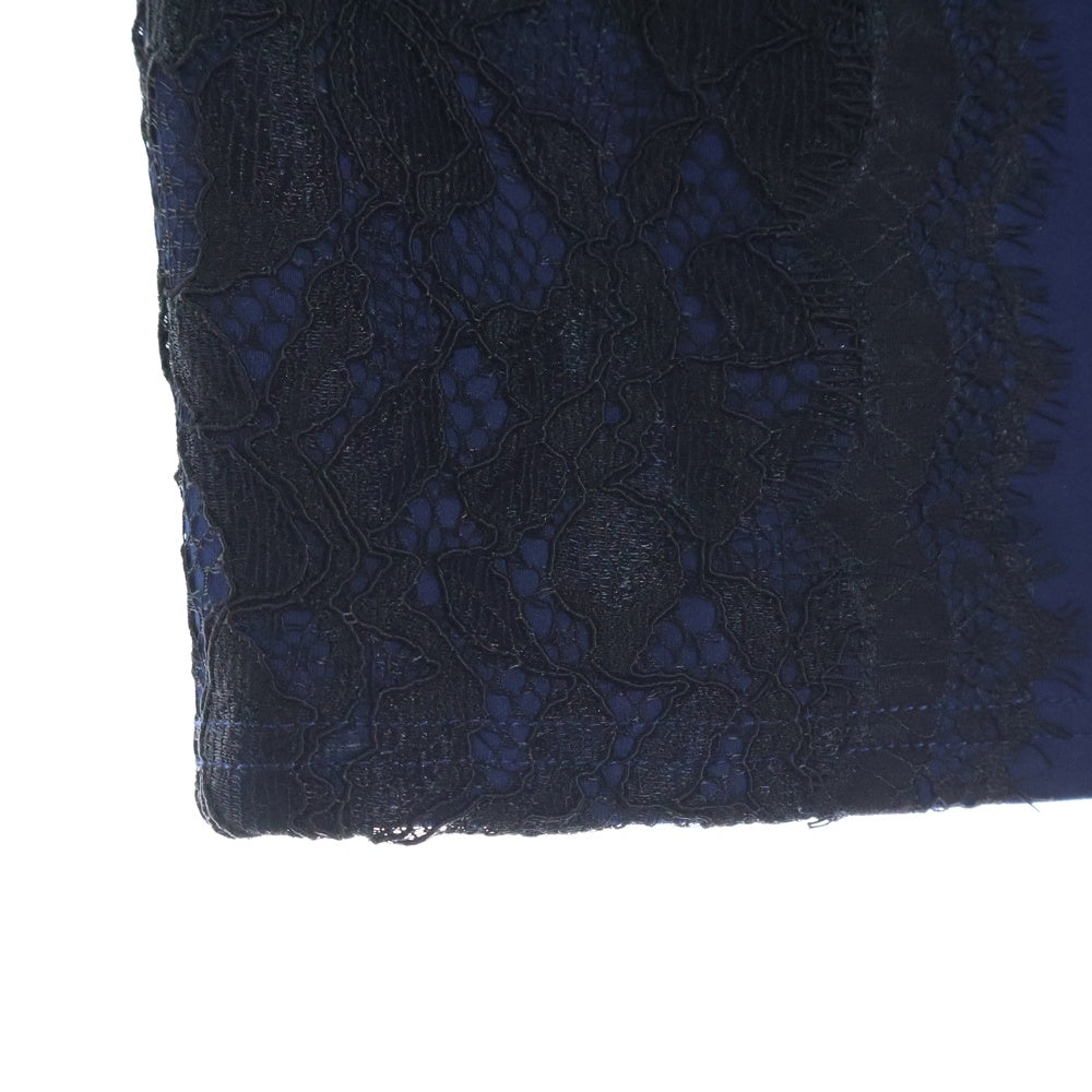 TADASHI SHOJI(タダシショウジ) レース装飾 ノースリーブ ミディアム タイトドレス ネイビー レディース AGD1751MJ