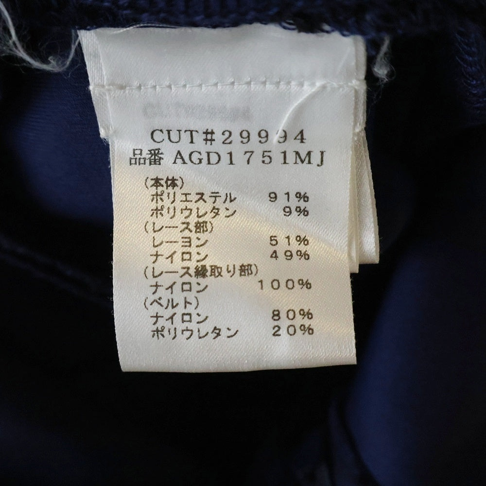 TADASHI SHOJI(タダシショウジ) レース装飾 ノースリーブ ミディアム タイトドレス ネイビー レディース AGD1751MJ