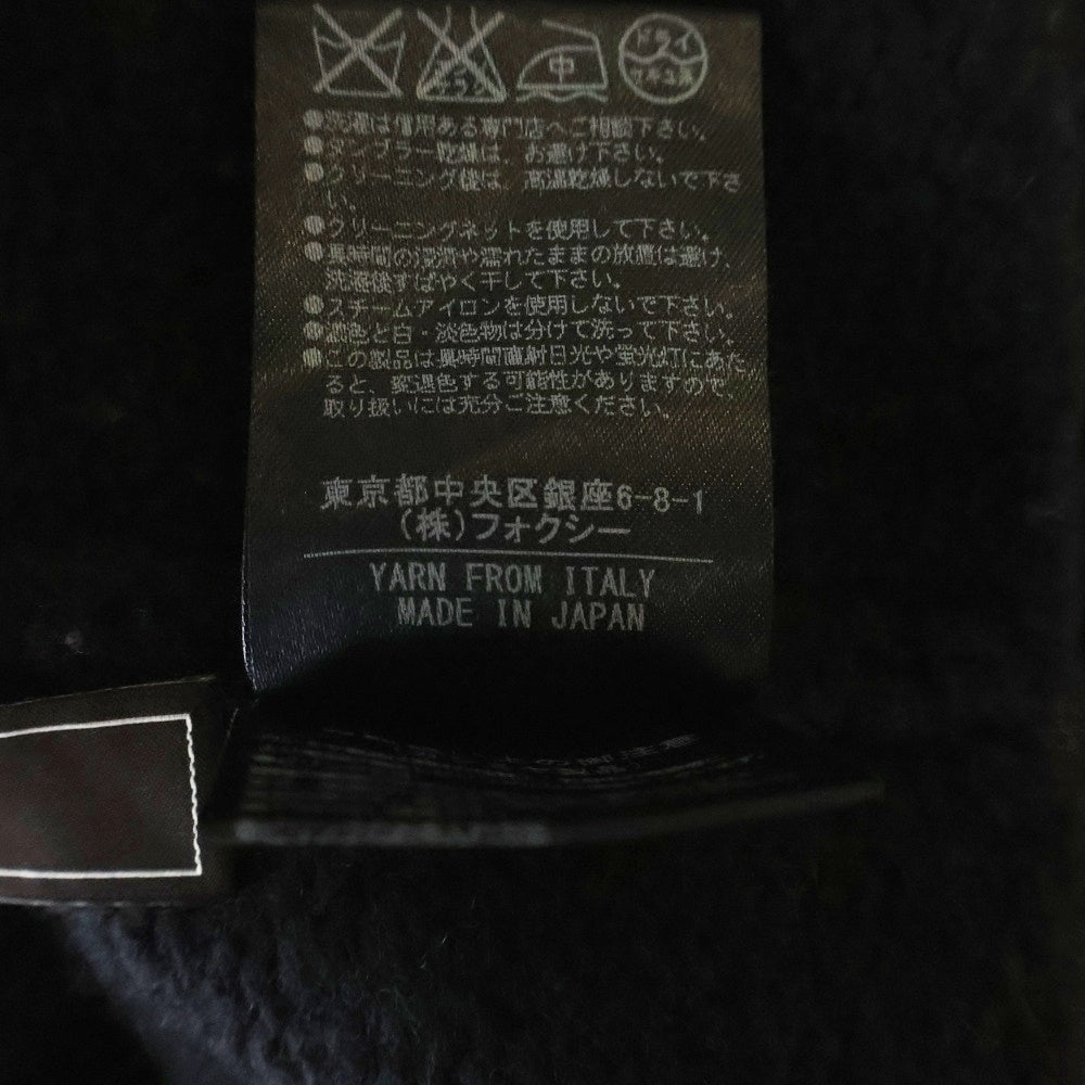 FOXEY(フォクシー) クロップド ショート ニット カーディガン ボレロ レディース ブラック 31334-KAJFG48MK
