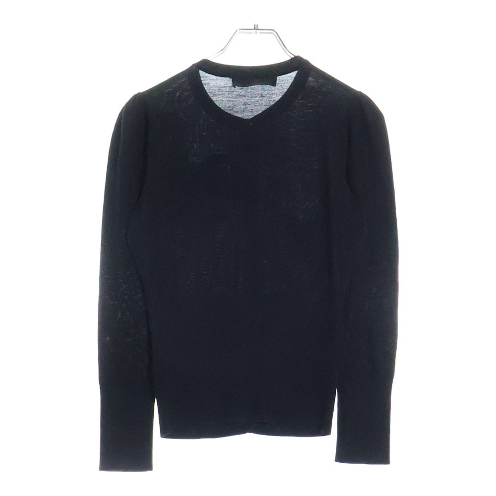 DOLCE & GABBANA(ドルチェアンドガッバーナ) ハート エンブロイダリー クルーネック リブニット カーディガン レディース ブラック/レッド FLC08K