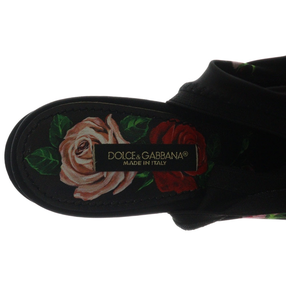 DOLCE & GABBANA(ドルチェアンドガッバーナ) フローラル プリント ポインテッドトゥ ハイヒール パンプス シューズ マルチカラー