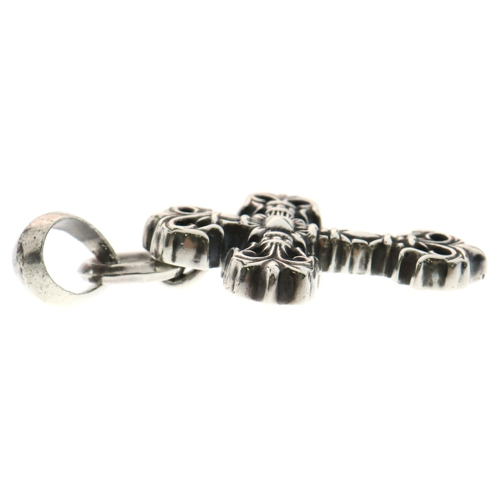 CHROME HEARTS(クロムハーツ) FILIG CROSS-XSM W BALE フィリグリークロスXSベイル wベイル ネックレストップ シルバー BCA262