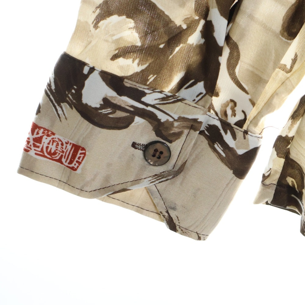 VINTAGE(ヴィンテージ) 70S VINTAGE SEARS KINGS LOAD L/S SHIRT ヴィンテージ シアーズ キングスロード ホース総柄 長袖シャツ ブラウン