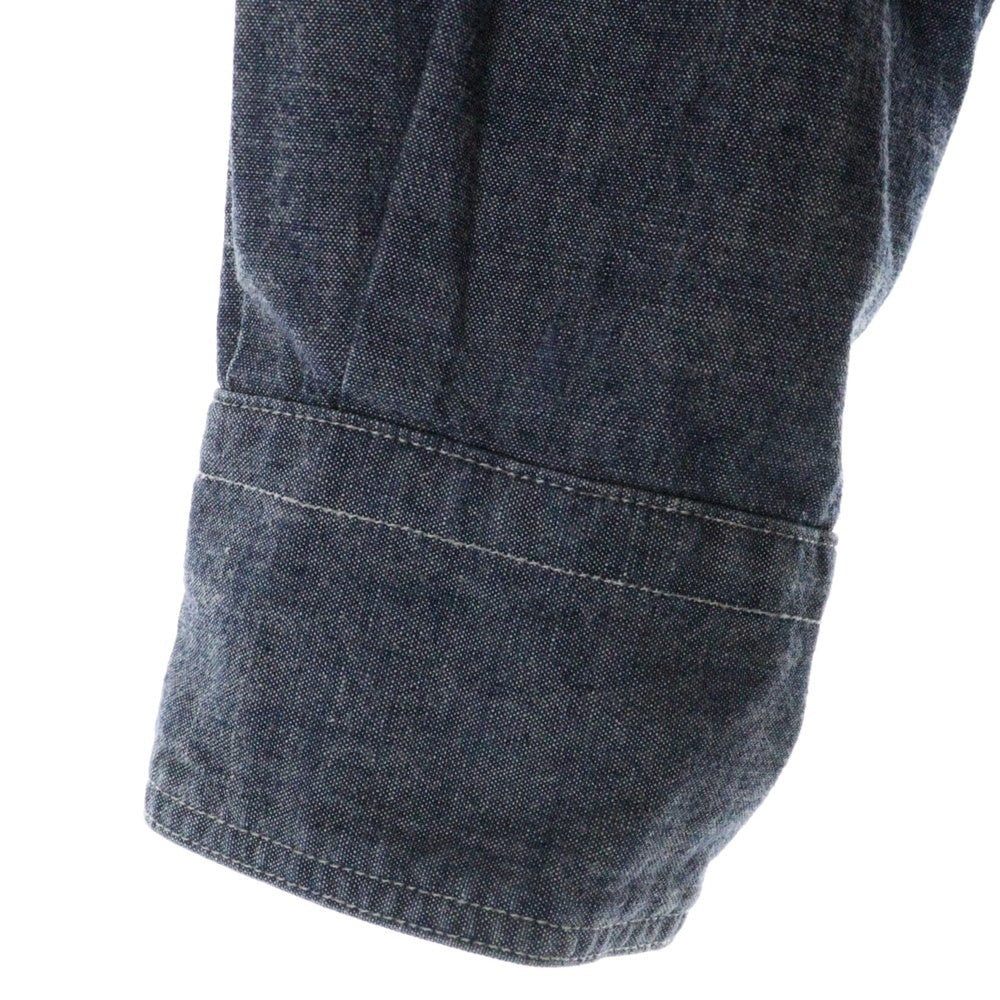 NIGEL CABOURN(ナイジェルケーボン) シャンブレー メディカル 長袖 シャツ インディゴ