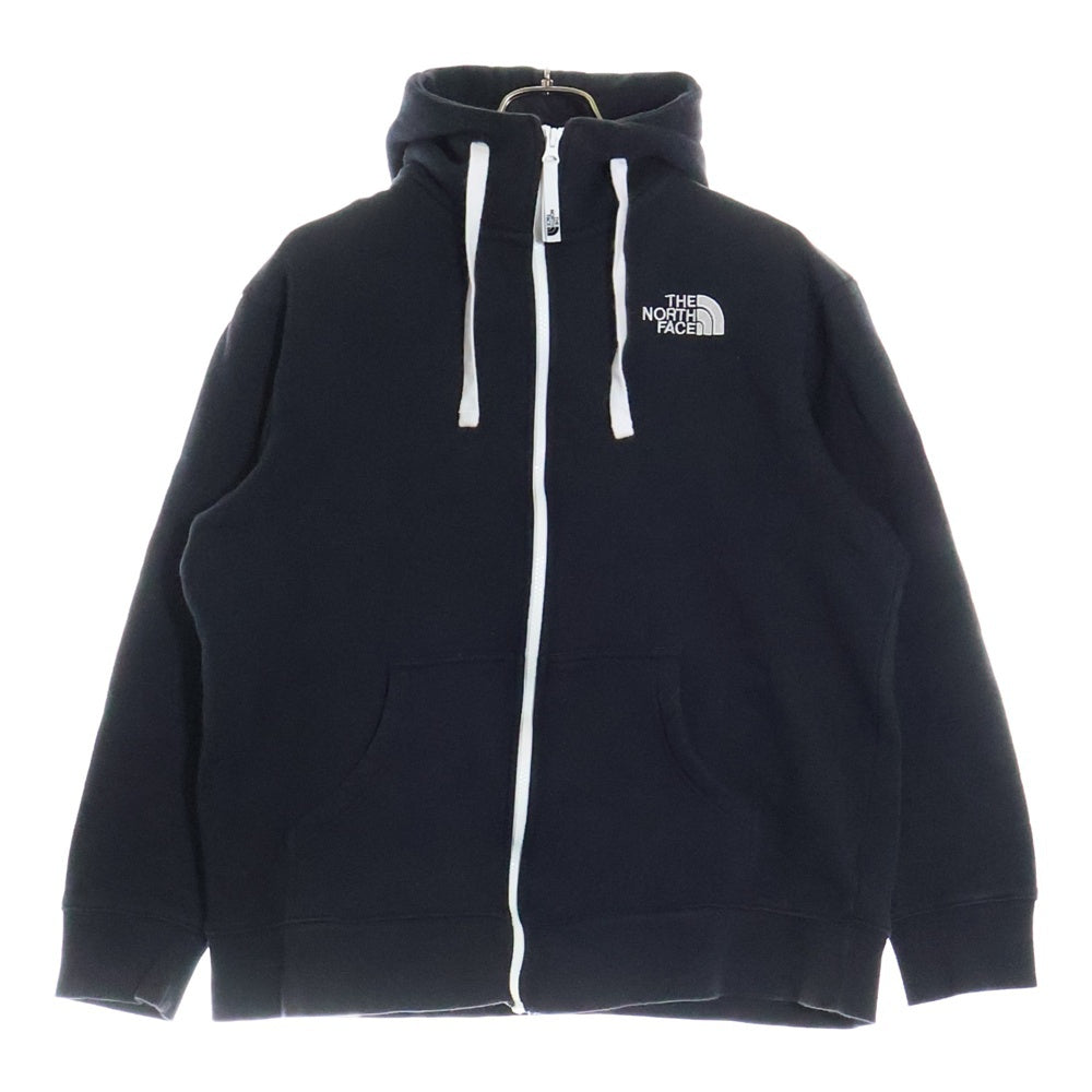 THE NORTH FACE(ザノースフェイス) ロゴエンブロイダリー スウェット ジップアップパーカー ブラック NT11530