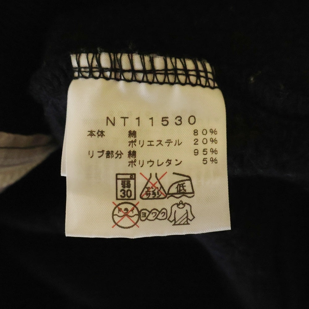 THE NORTH FACE(ザノースフェイス) ロゴエンブロイダリー スウェット ジップアップパーカー ブラック NT11530