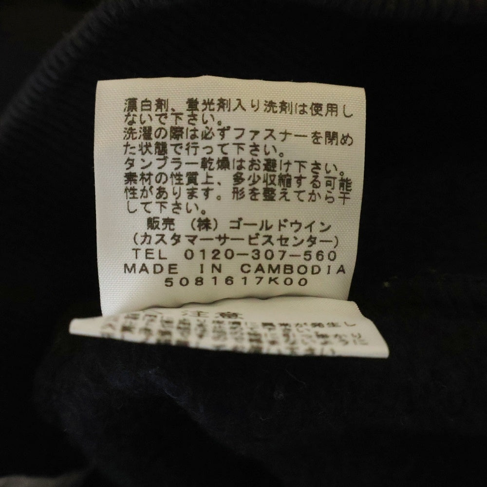 THE NORTH FACE(ザノースフェイス) ロゴエンブロイダリー スウェット ジップアップパーカー ブラック NT11530