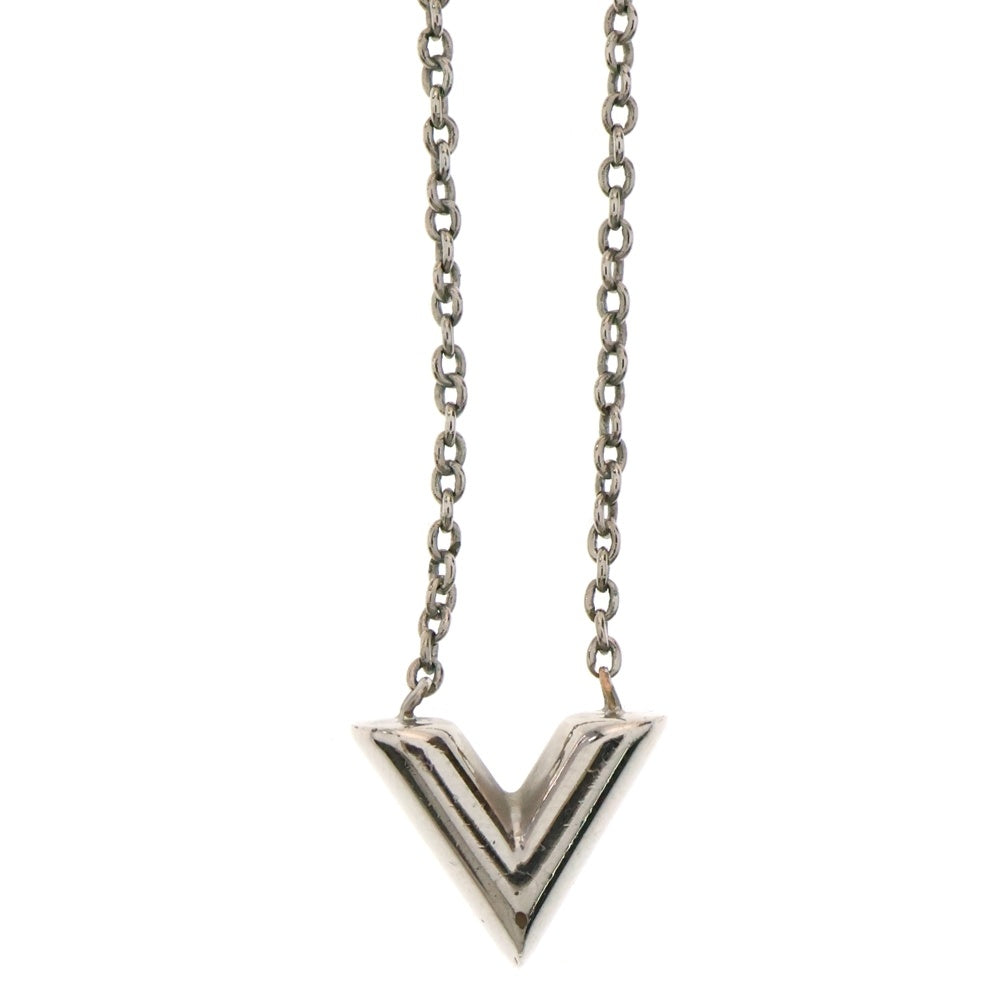 LOUIS VUITTON(ルイヴィトン) エセンシャルV ネックレス メタル ペンダント シルバー M63197