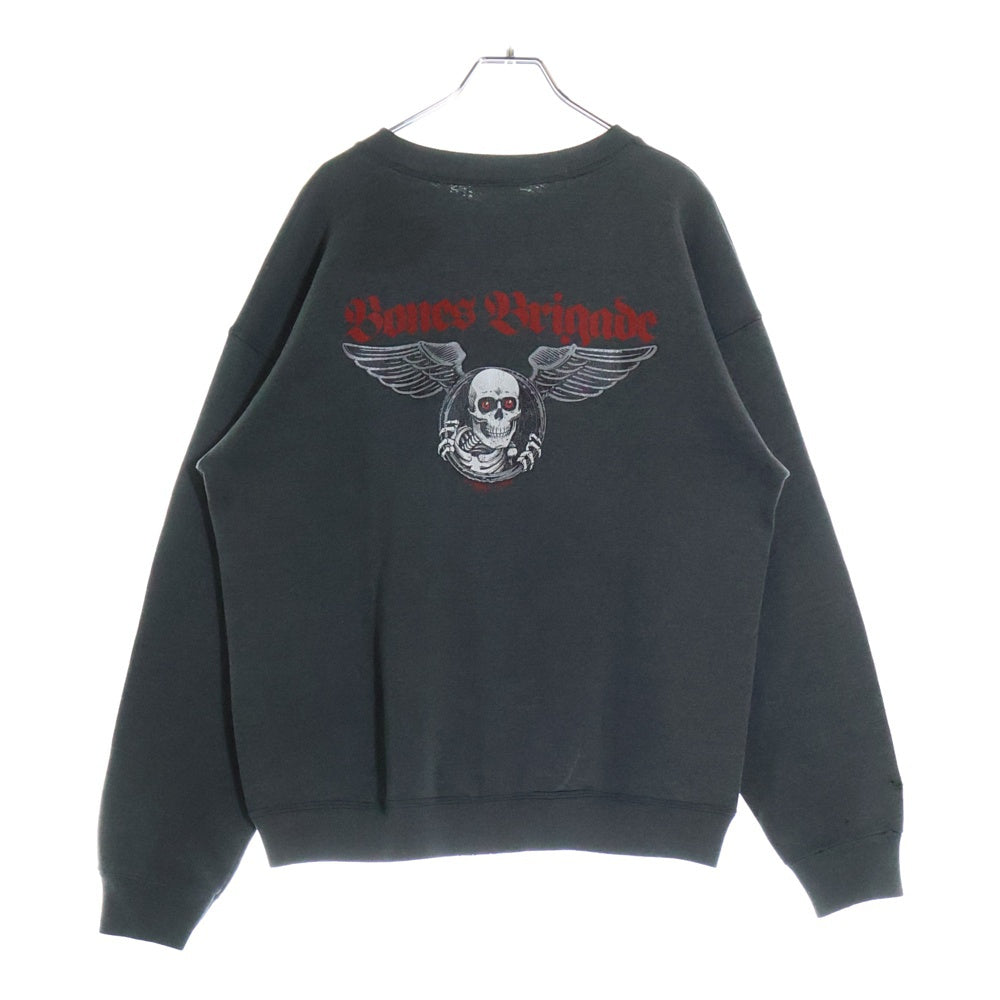 VINTAGE(ヴィンテージ) 80s POWELL BONES BRIGADE リッパー スウェットトレーナー ダークグレー