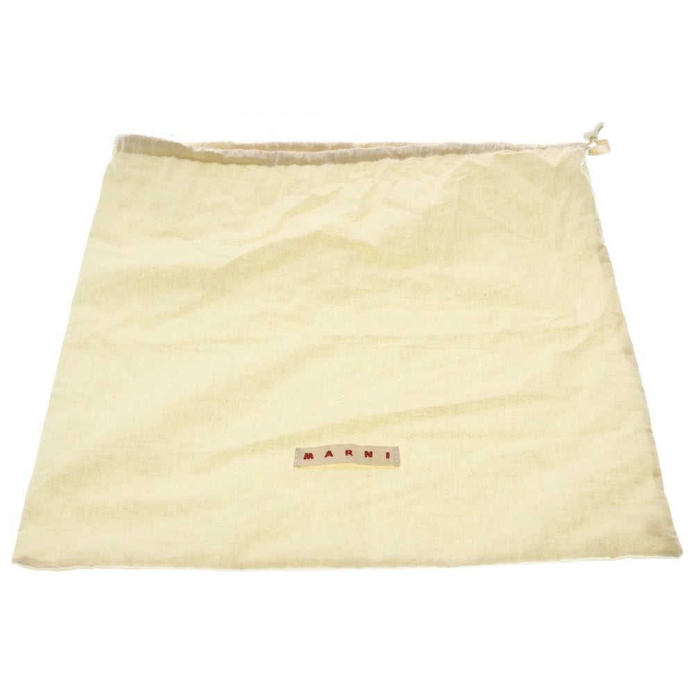 MARNI(マルニ) TRIBECA SHOPPING BAG トライベッカ ショッピング トートバッグ レディース アイボリー/ブラック RY24000932