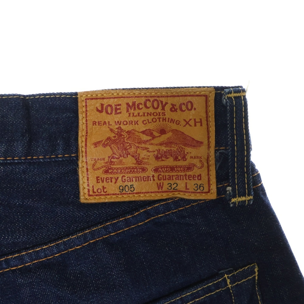 JOE McCOY(ジョーマッコイ) Lot 905 ボタンフライ ストレートデニムパンツ ジーンズ インディゴ