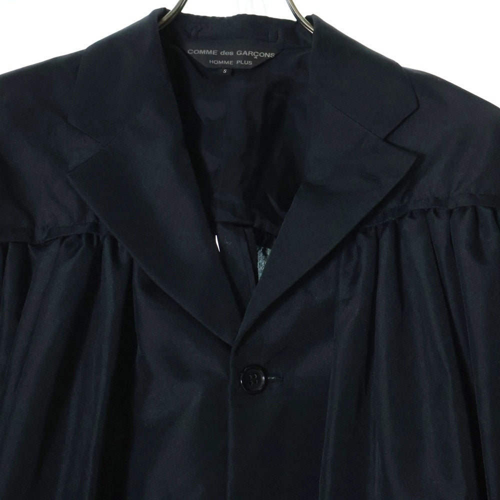 COMME des GARCONS HOMME PLUS(コムデギャルソンオムプリュス) 24SS カーテンプリーツ ボタンジャケット ブラック AD2023 PM-J044-051-1-2