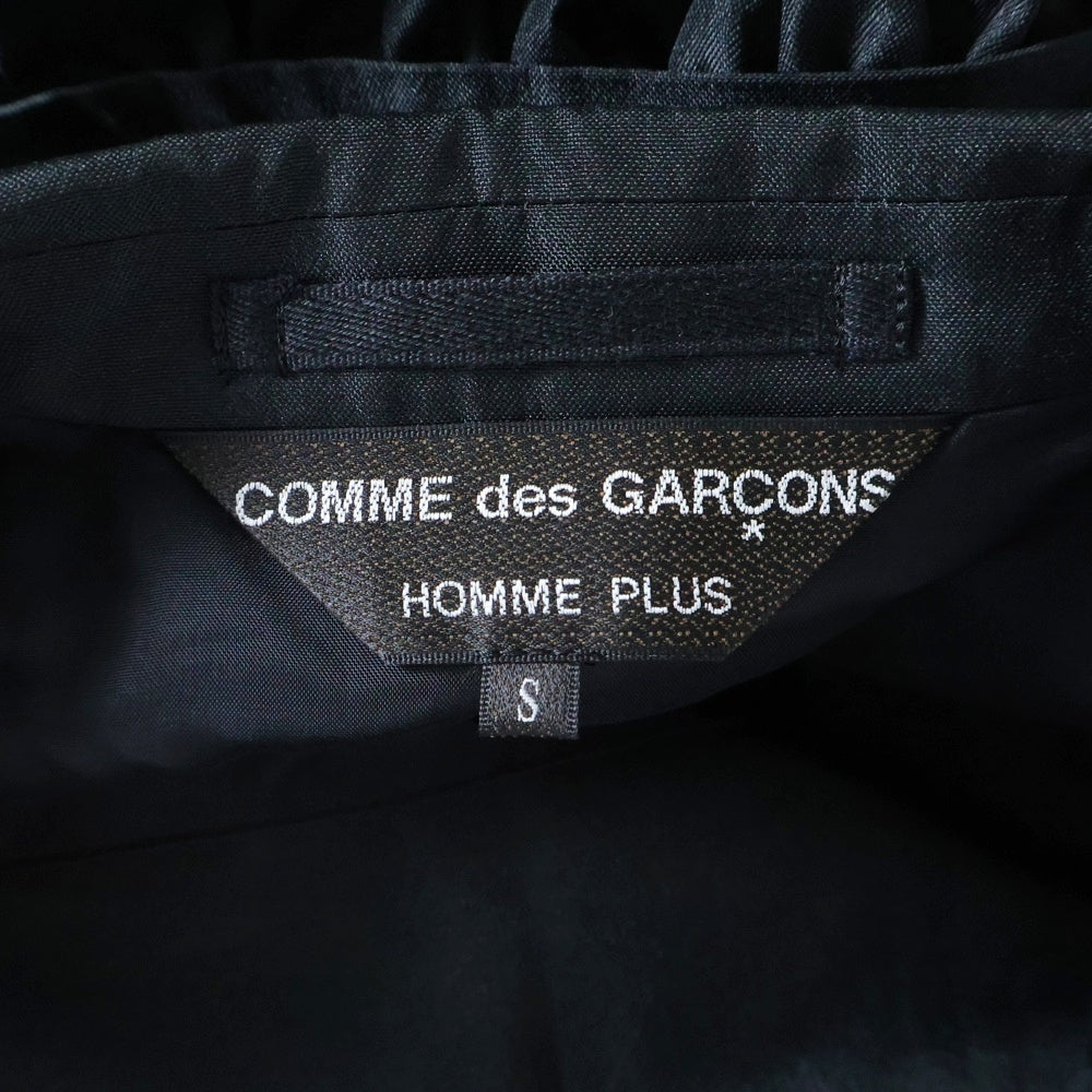 COMME des GARCONS HOMME PLUS(コムデギャルソンオムプリュス) 24SS カーテンプリーツ ボタンジャケット ブラック AD2023 PM-J044-051-1-2