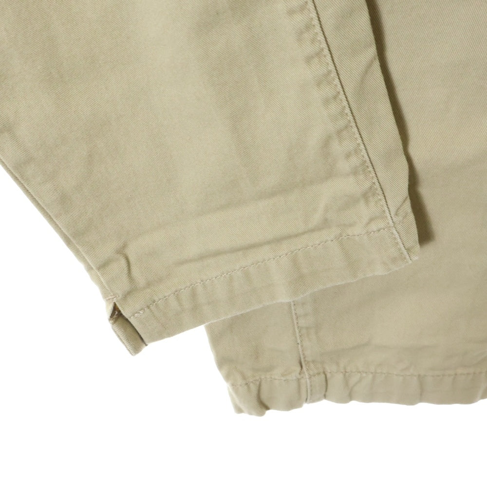 FEAR OF GOD ESSENTIALS(フィアオブゴッド エッセンシャルズ) ラバーロゴ ドローコード コットン イージーパンツ ベージュ