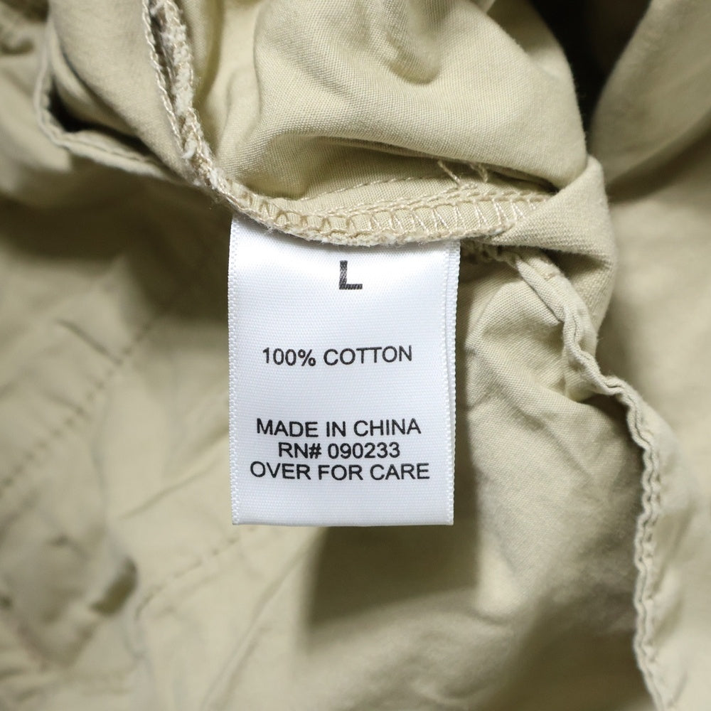 FEAR OF GOD ESSENTIALS(フィアオブゴッド エッセンシャルズ) ラバーロゴ ドローコード コットン イージーパンツ ベージュ