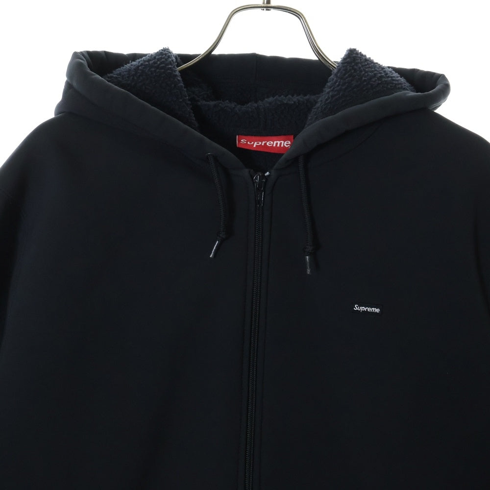 SUPREME(シュプリーム) 20AW WINDSTOPPER Zip Up Hooded Sweatshirt ウィンドストッパー スモールボックスロゴ フリース ジップアップパーカー ブラック