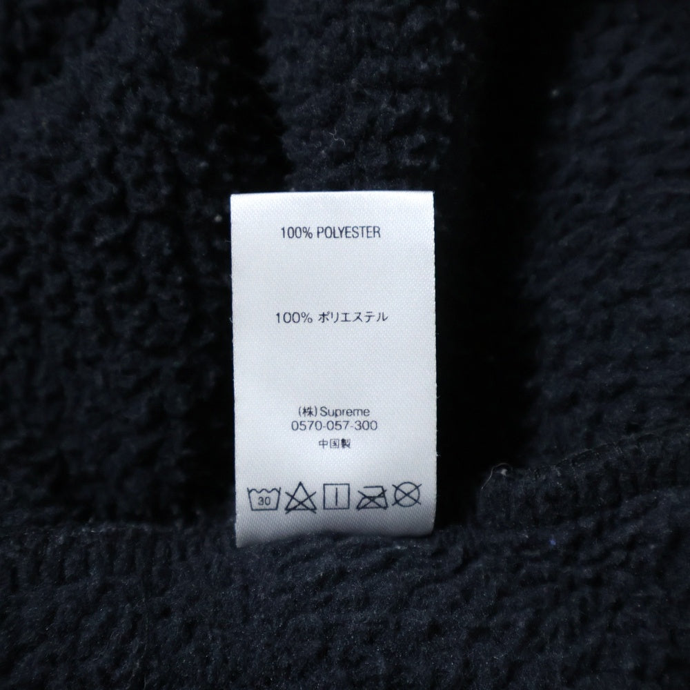 SUPREME(シュプリーム) 20AW WINDSTOPPER Zip Up Hooded Sweatshirt ウィンドストッパー スモールボックスロゴ フリース ジップアップパーカー ブラック