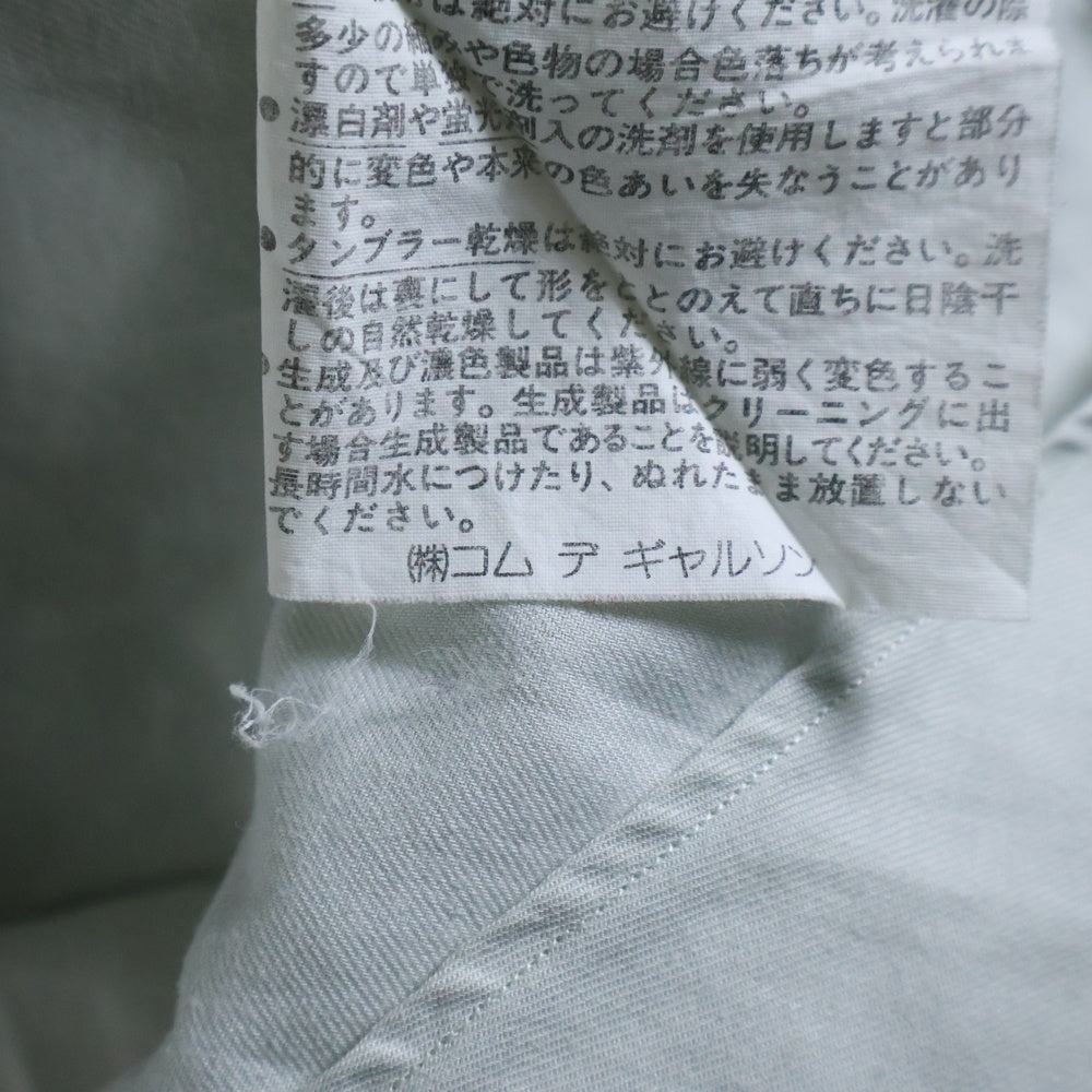 COMME des GARCONS HOMME(コムデギャルソンオム) 93AW 田中期 田中オム 銀タグ ロングスリーブ 長袖 プレーン シャツ グレー HE-030120