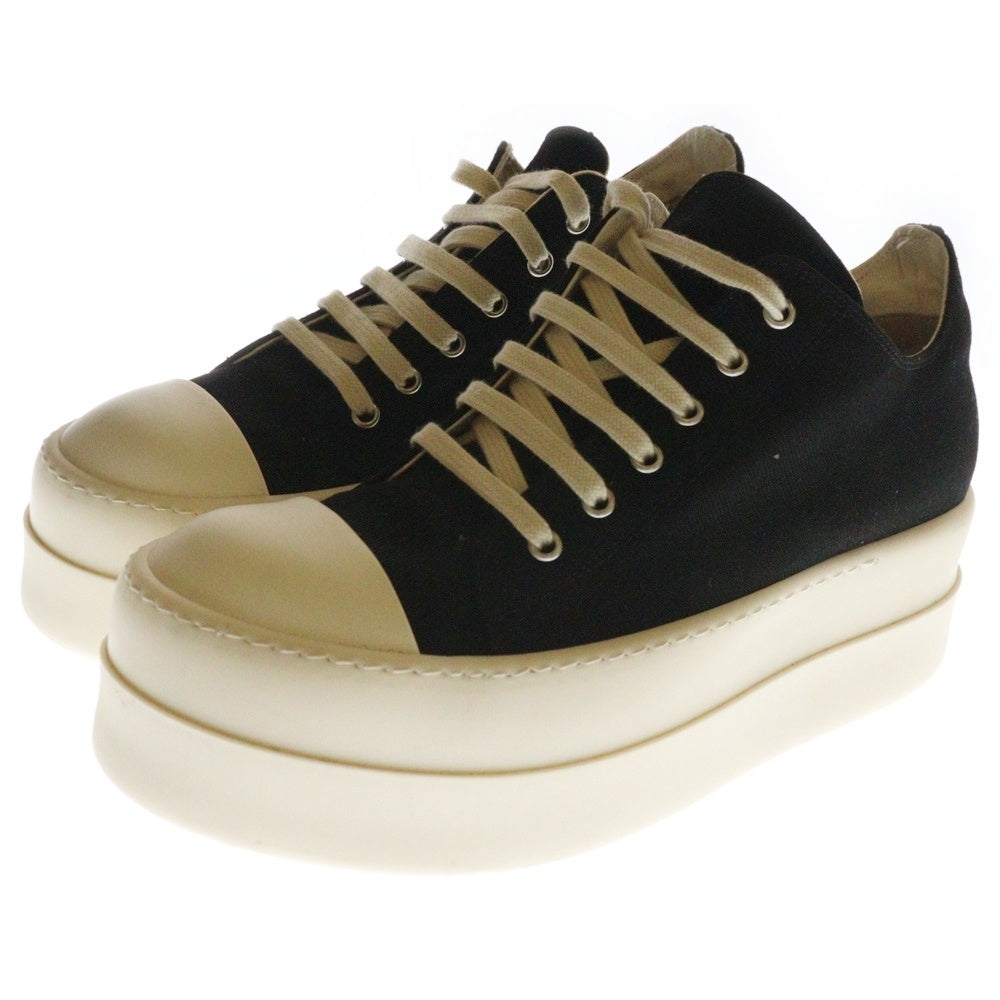 DRKSHDW(ダークシャドウ) DOUBLE BUMPER LOW SNEAKS ダブルバンパー メガバンパー ローカットスニーカー ブラック/ホワイト DU01E3832