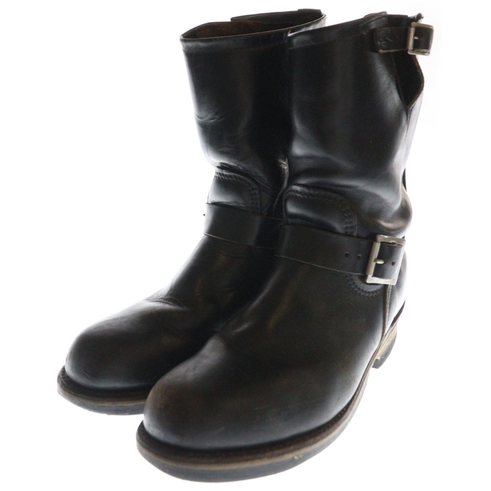 RED WING(レッド ウイング) 90S プリント羽タグ PT91 レザー エンジニア ブーツ ブラック ANSI Z41 PT91 MI/75 C/75