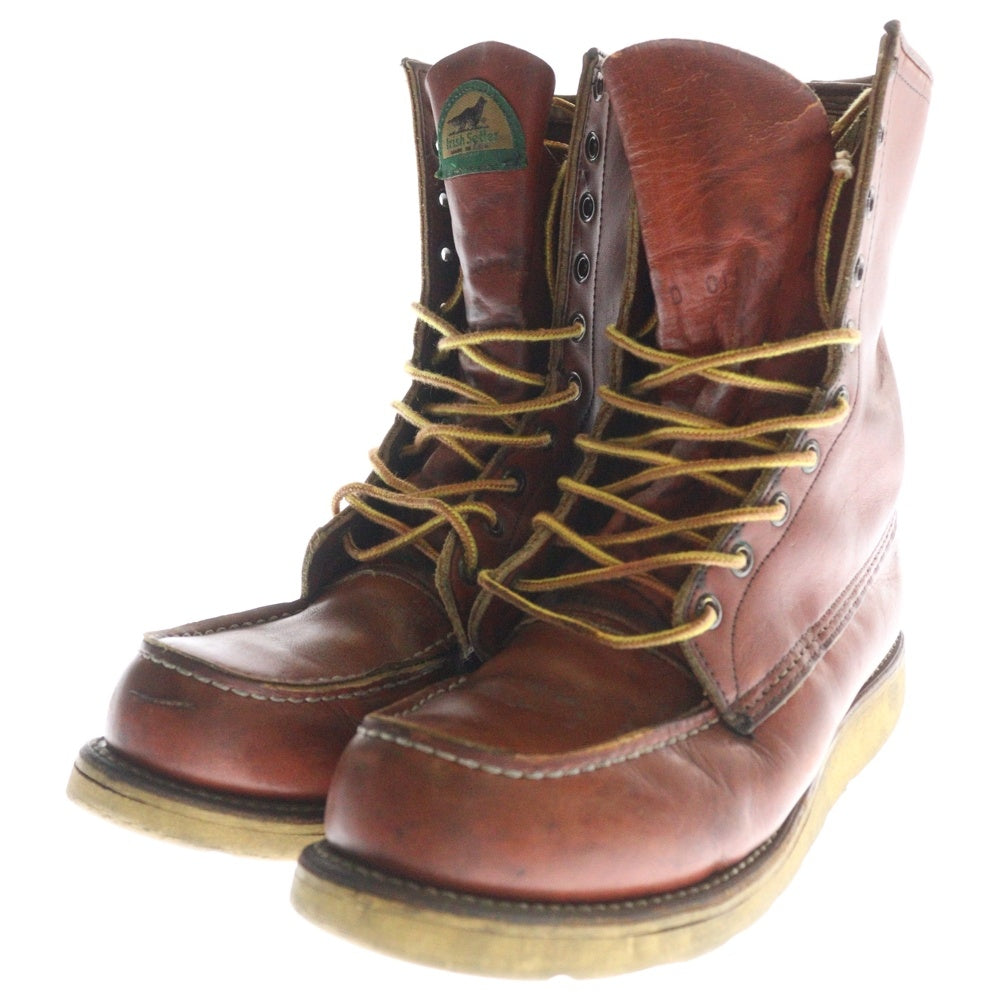 RED WING(レッド ウイング) 90S 半円犬タグ アイリッシュセッター レザー レースアップ ブーツ ブラウン 877