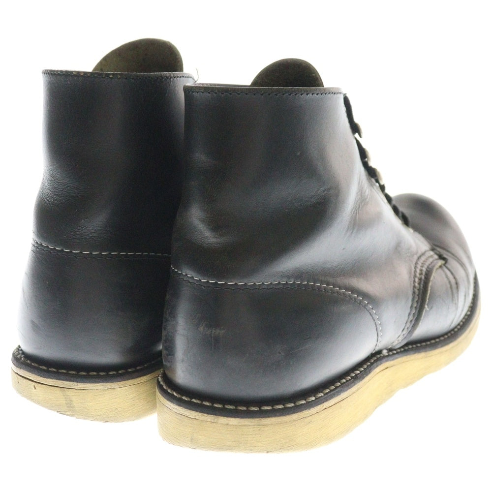RED WING(レッド ウイング) 90S 新 四角犬タグ 6-inch Classic Round クラシックラウンド レースアップ レザー ブーツ ブラック 8165