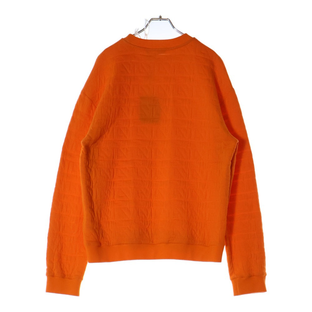 LOUIS VUITTON(ルイヴィトン) 23SS LVステッチ 総柄 クルーネック カットソー スウェット トレーナー オレンジ RM231M TK7 HOY33W
