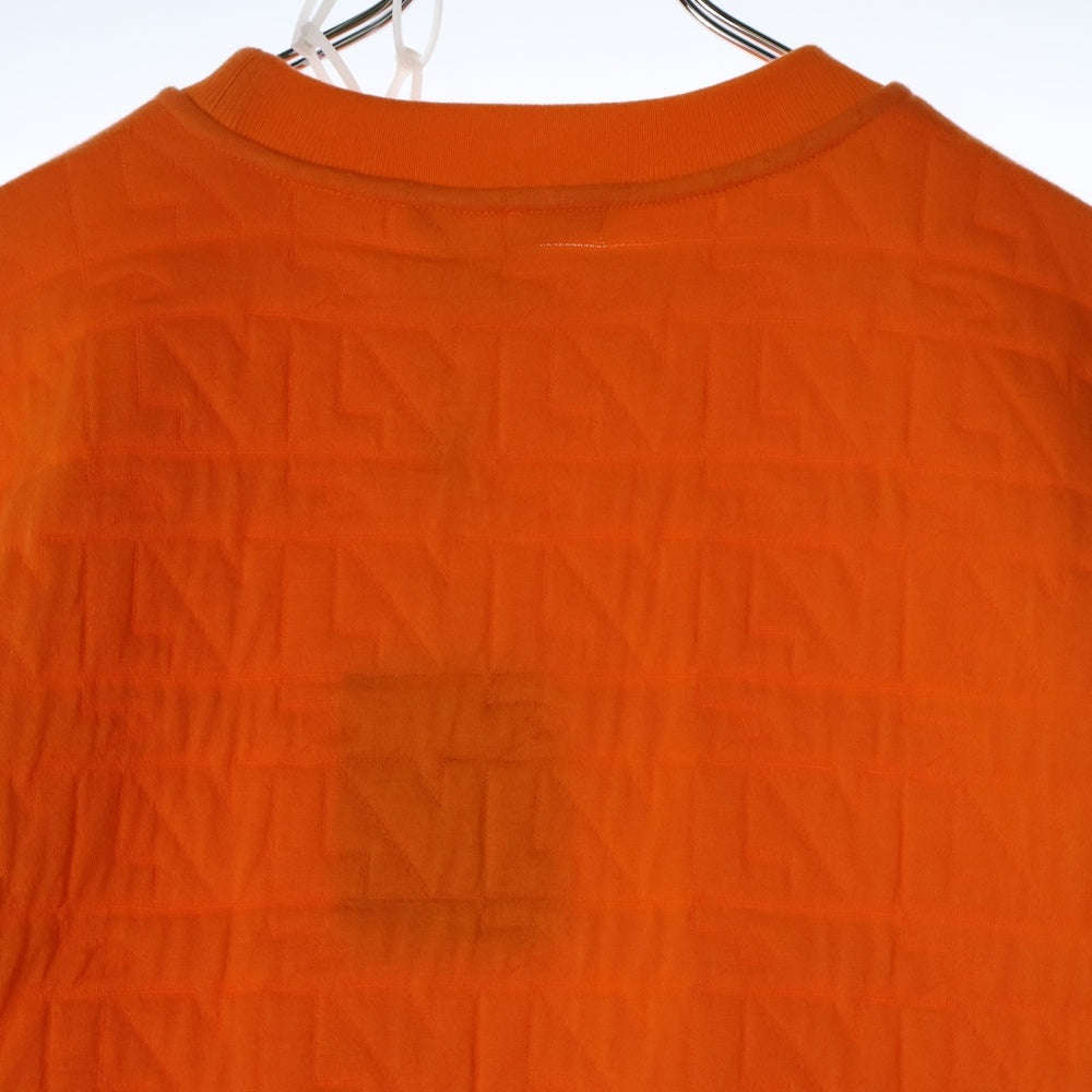 LOUIS VUITTON(ルイヴィトン) 23SS LVステッチ 総柄 クルーネック カットソー スウェット トレーナー オレンジ RM231M TK7 HOY33W